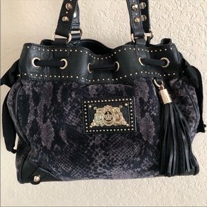 Rare Juicy Couture Y2K wild things velour snake print vintage daydreamer bag